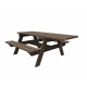 Tablette PMR pour table picnic plastique recyclé